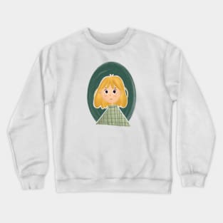 Cute little girl's illustration Crewneck Sweatshirt